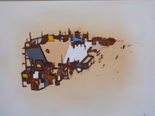Serie ''Favelas'' - Mischtechnik auf Leinen - 60 x 80 cm