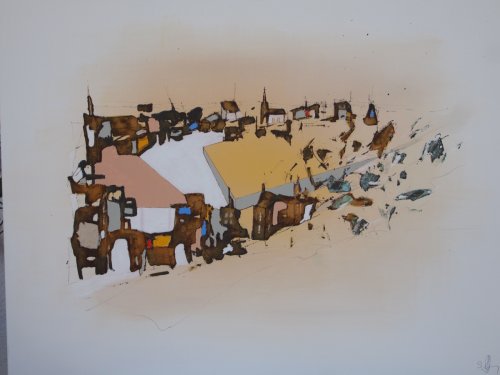 Serie ''Favelas'' - Mischtechnik auf Leinen - 60 x 80 cm