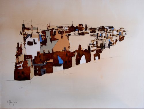 Serie ''Favelas'' - Mischtechnik auf Leinen - 60 x 80 cm